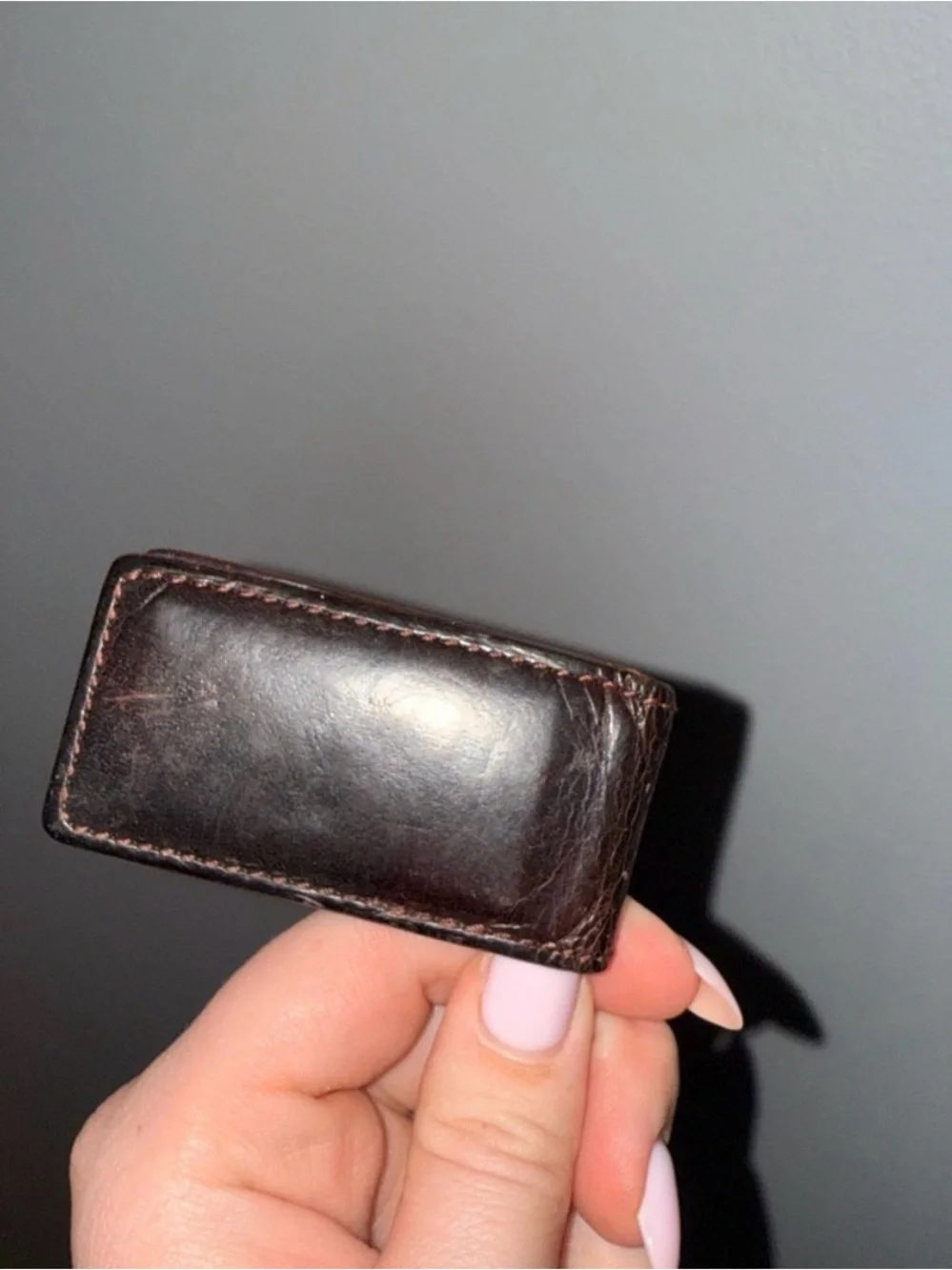 Vintage Coach Leather Money Clip